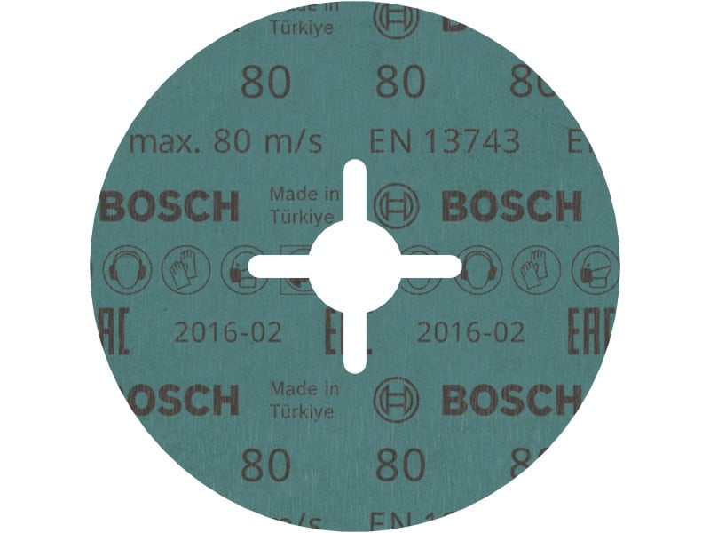 BOSCH PRO Disc fibros pentru metal 125 x 22,2 mm / P80 oxid de zirconiu