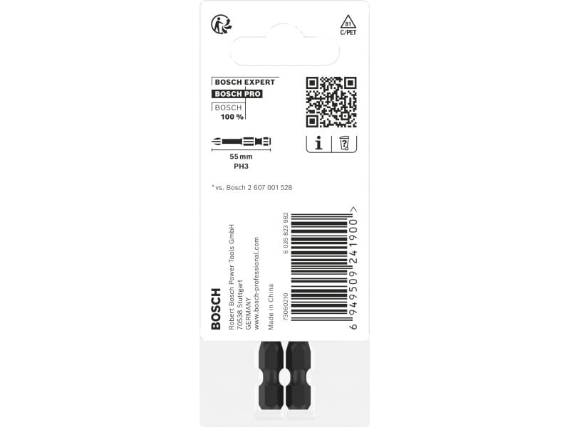 BOSCH PRO Impact bit punct PH3 x 55 mm 1/4" (2 buc) - 4 | YEO