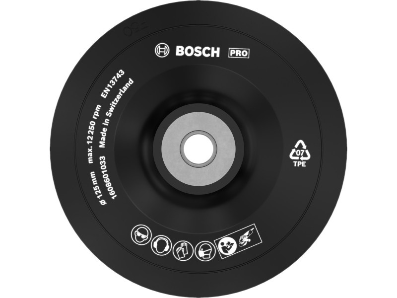 BOSCH PRO Placă de cauciuc moale 125 mm / M14