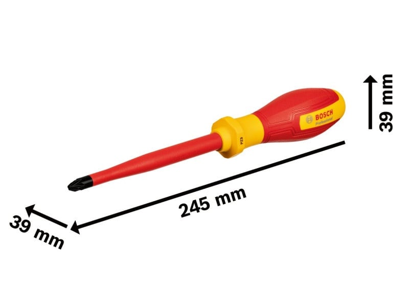 BOSCH Șurubelniță PZ3 x 125 mm izolată până la 1000 V - 3 | YEO