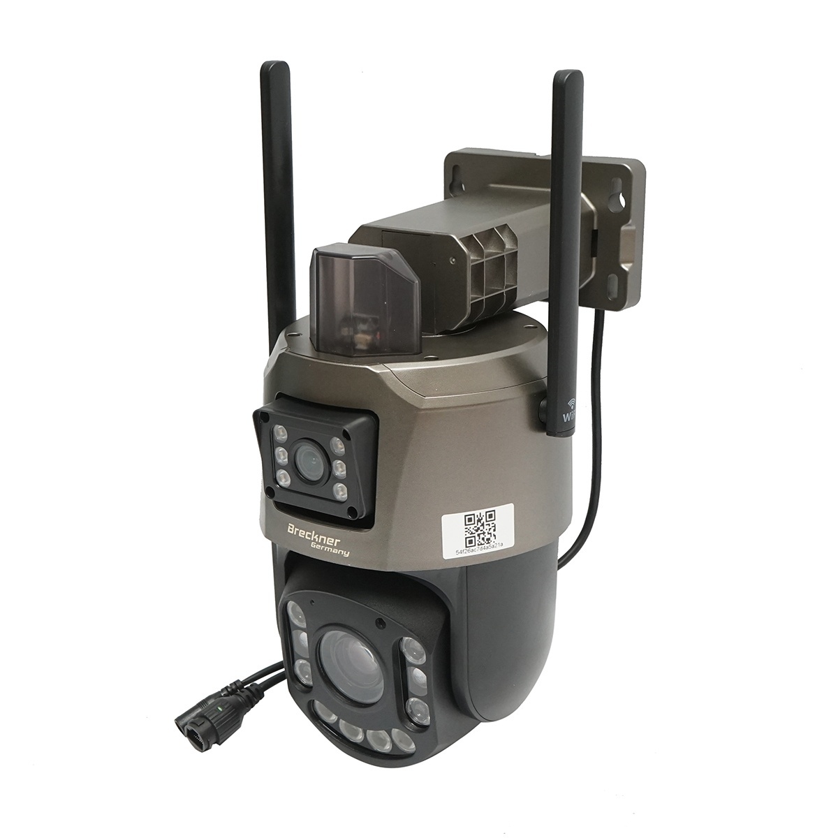Camera de supraveghere lentila duala 6MP, WIFI P2P, rotativa 360 PTZ cu senzor de miscare, sirena, detectie umana si aplicatie iCSee, Cod: DISTX01, Marca: BRECKNER GERMANY - 1 | YEO