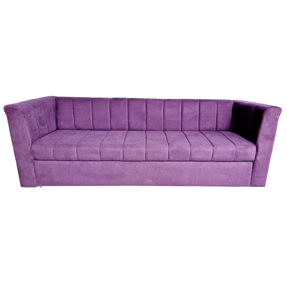 Canapea Extensibila Noriel, 240x80x85cm, 3 locuri, Luna 65 Purple, Glasspandoor - 2 | YEO