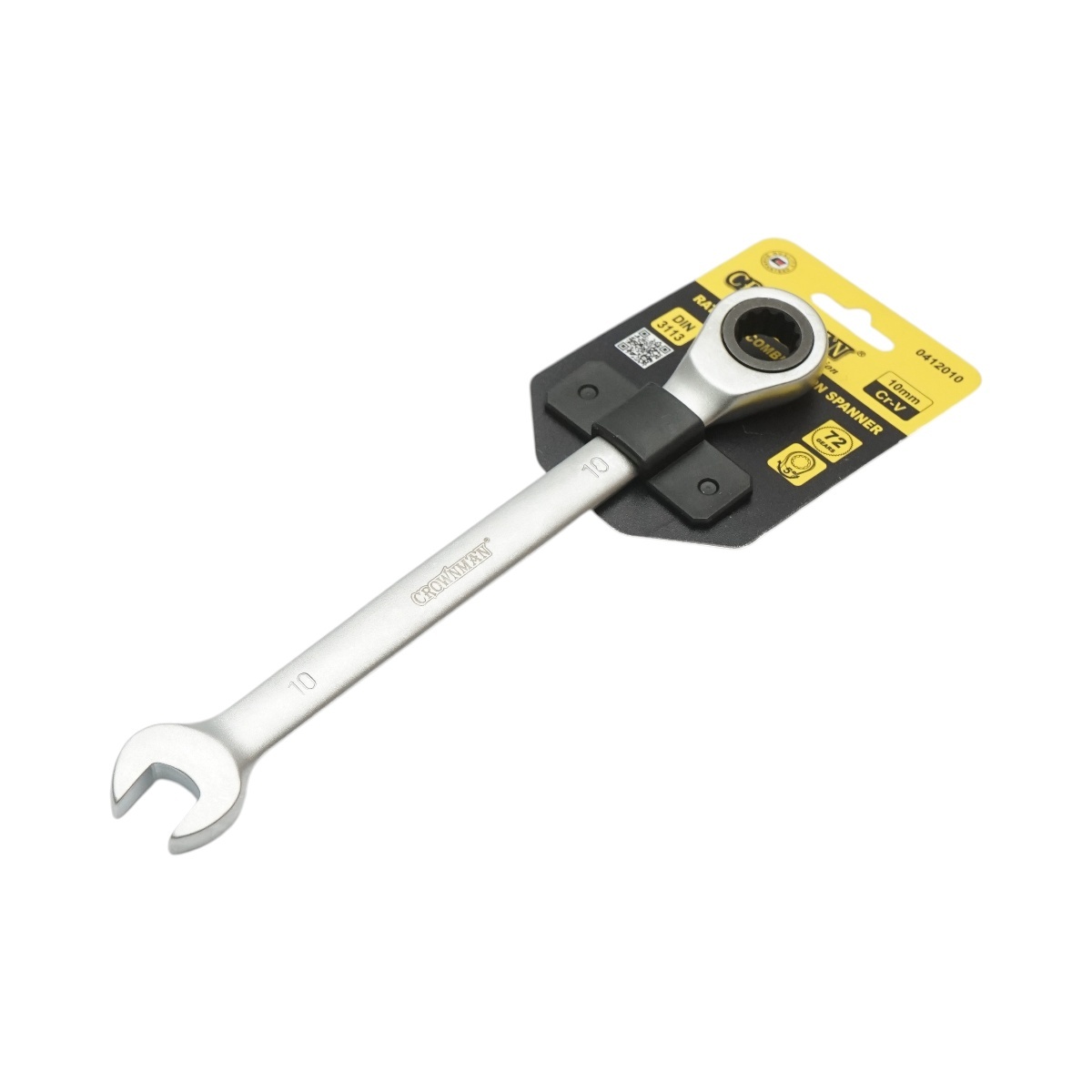 Cheie combinata fixa si inelara cu clichet 10mm Cr-V, Cod: DISUF37, Crownman - 2 | YEO