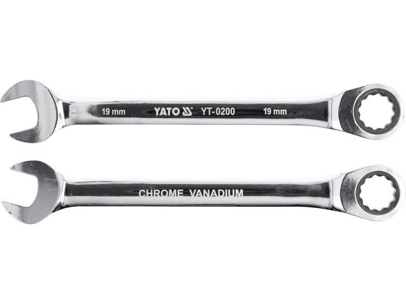 Cheie cu clichet YATO Star 19 mm / 245 mm 72T CrV - 2 | YEO