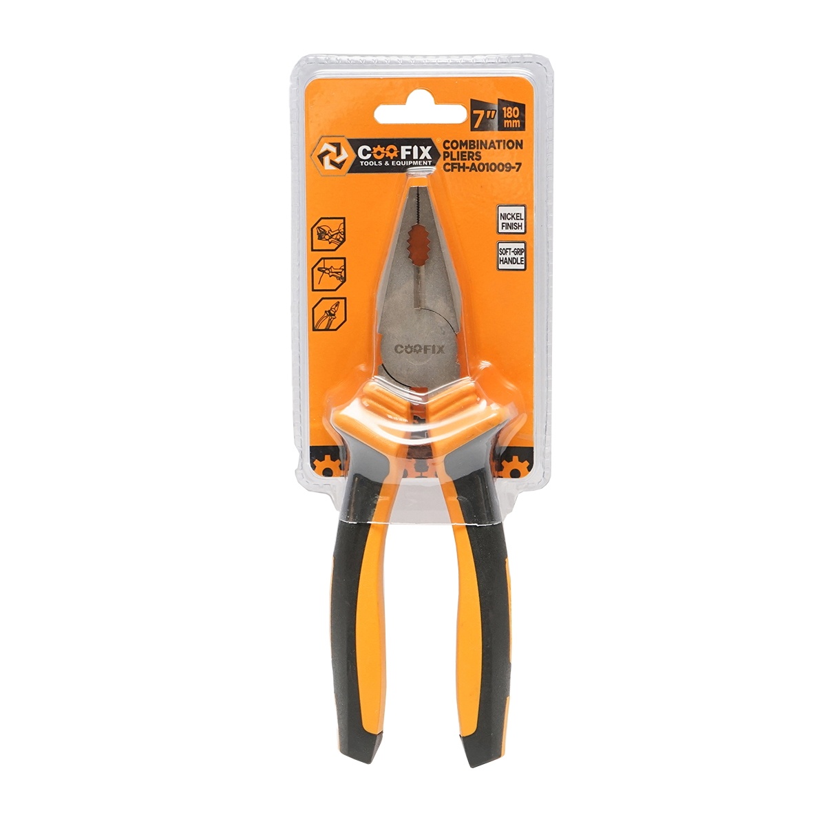 Cleste patent combinat 180mm profesional cu finisaj nichelat , Cod: BK89519, Brand: COOFIX