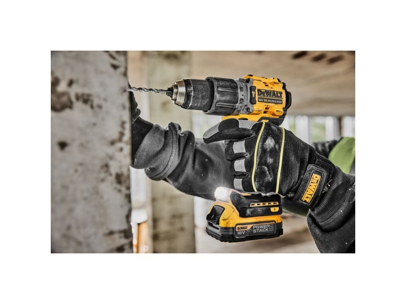 DEWALT Mașină de găurit cu acumulator 18 V fără perie de carbon 90 Nm (acumulator + fără încărcător, TSTAK) DCD805NT