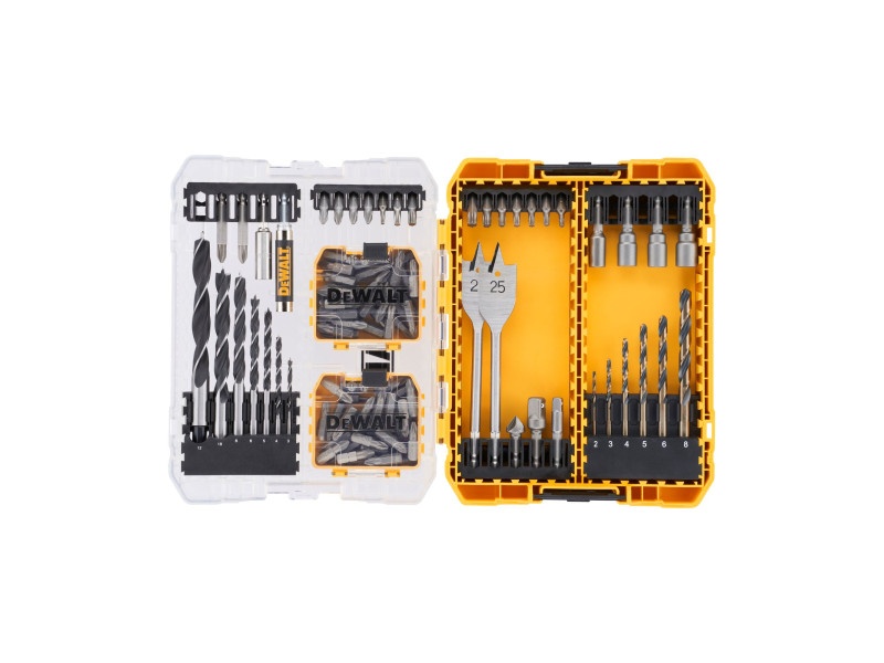 DEWALT TOUGHCASE Set de vârfuri și burghie 100 piese (PH,PZ)