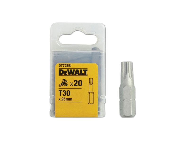 DEWALT vârf bit T30 x 25 mm (20 bucăți)