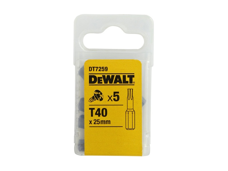 DEWALT vârf bit T40 x 25 mm (5 bucăți)