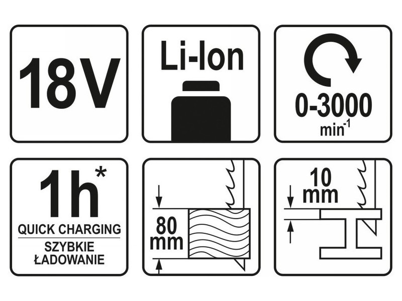 Ferăstrău sabie fără fir YATO 18 V Li-Ion (fără acumulator și încărcător) - 3 | YEO
