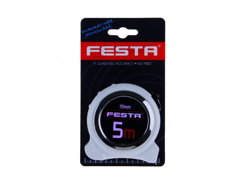 FESTA Bandă de măsurat 5 m x 19 mm armată