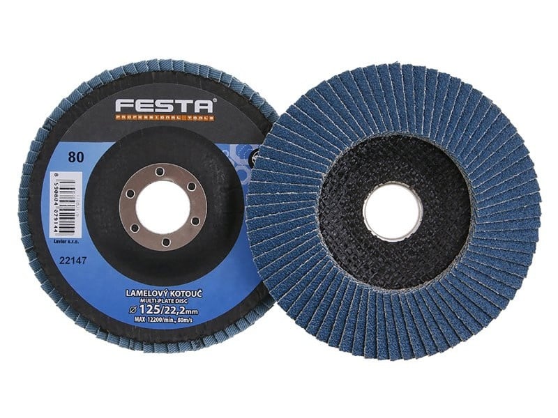 FESTA Disc abraziv cu clapetă 125 x 22,2 mm / P80 inox