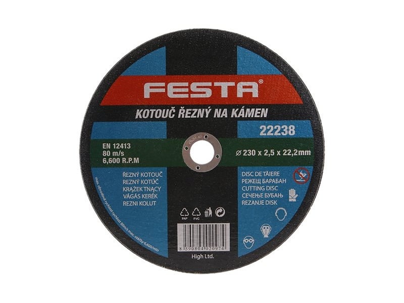 FESTA Disc de tăiat pentru piatră 230 x 2,5 x 22,2 mm