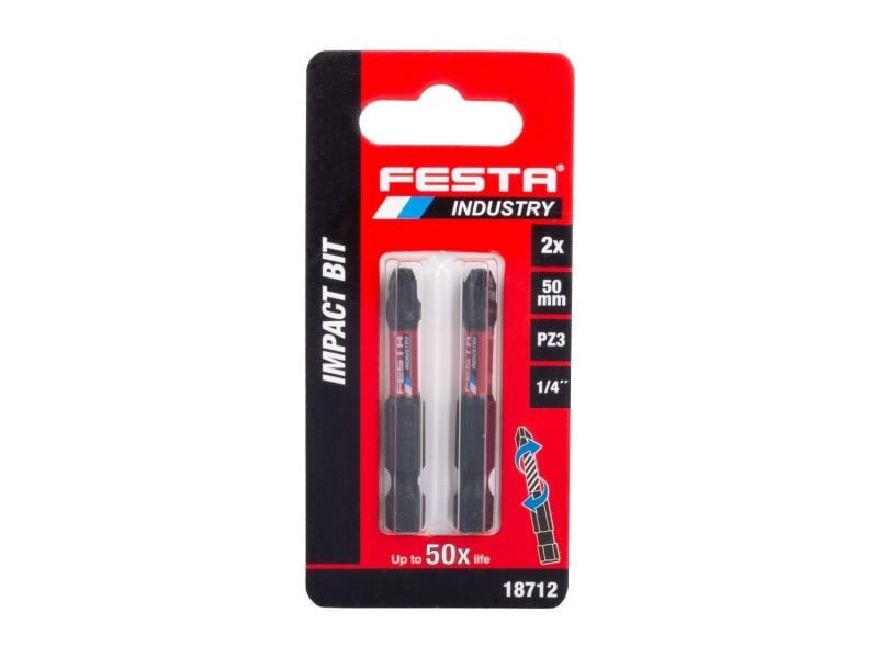 FESTA INDUSTRY Vârf bit 50 mm PZ3 (2 buc)