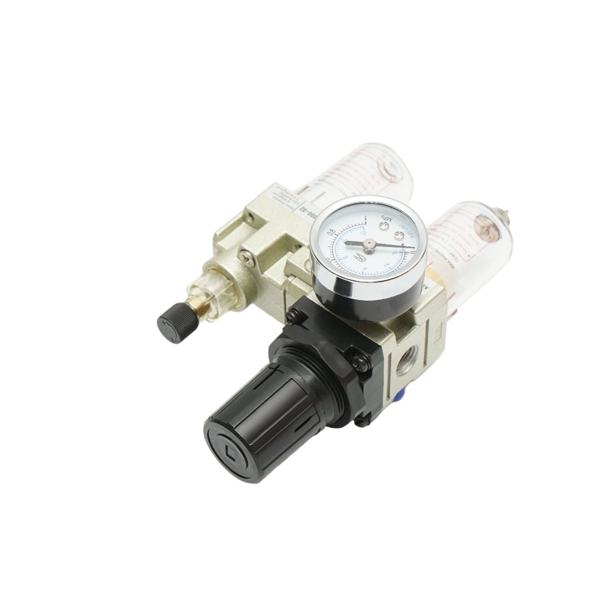 Filtru aer si ungator cu regulator de presiune max. 1 MPa, racord 1/4, Cod: DISMS37