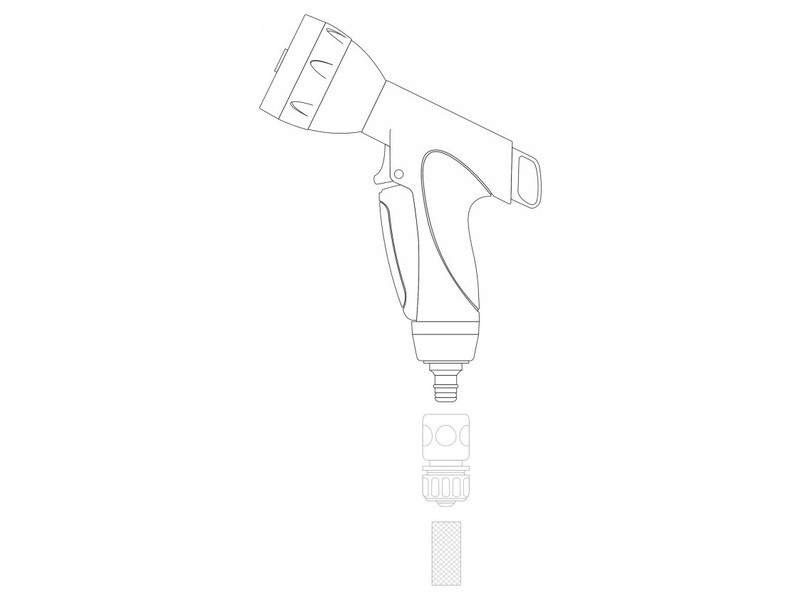 FLO Pistol de udare cu inserție de zinc 7 funcții - 3 | YEO