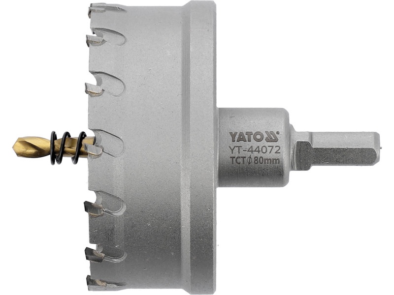 Freză circulară YATO 80 mm TCT cu suport pentru biți - 2 | YEO
