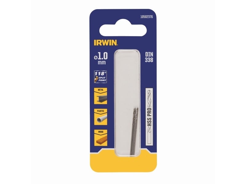 IRWIN Burghie spiralată 1 x 34/12 mm HSS PRO cilindrică (3 buc) - 1 | YEO