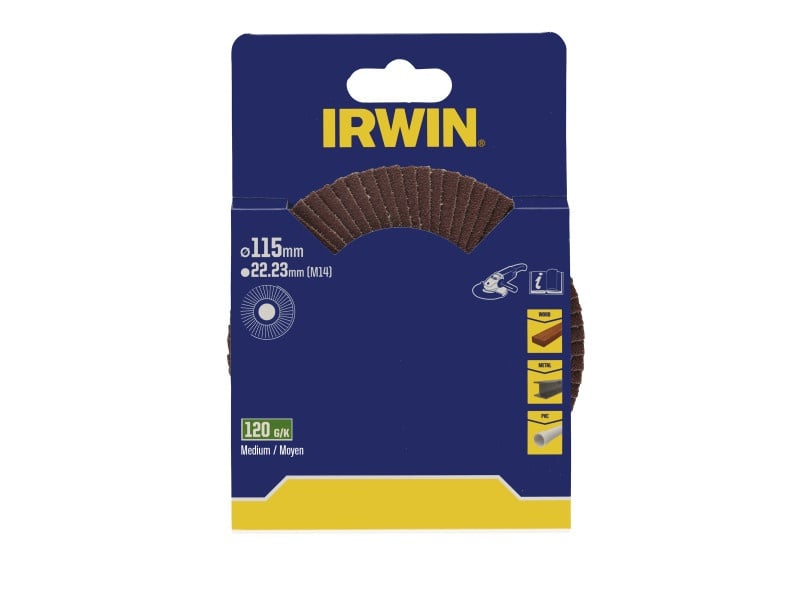 IRWIN Disc cu clape 115 x 22 mm P120