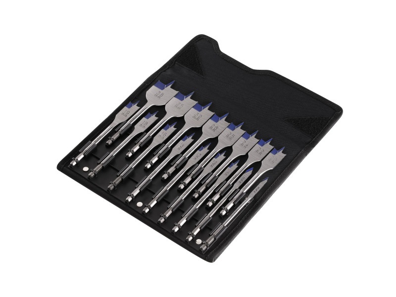 IRWIN Set de burghie plate pentru lemn 17 bucăți Bit Blue Groove 4x