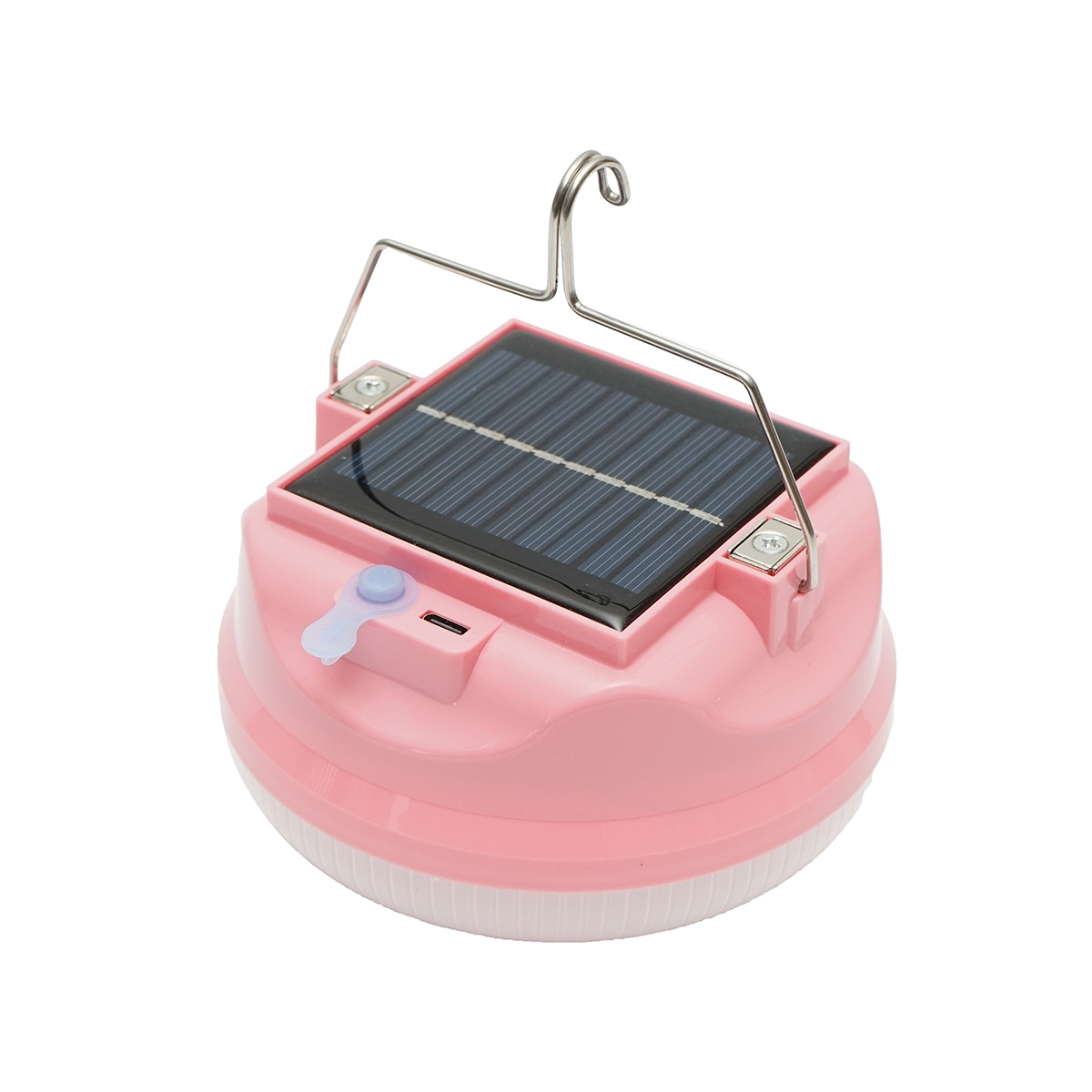 Lampa LED 200W cu panou solar si baterie 2400mA, roz, Cod: BK69922, Brand: BRECKNER GERMANY