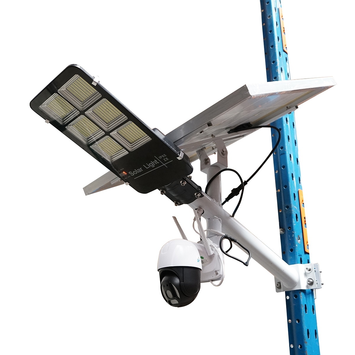 Lampa stradala LED 300W cu panou solar 60W, camera supraveghere 4G si baterie 16000mAh , Cod: BK69686, Brand: BRECKNER GERMANY - 2 | YEO
