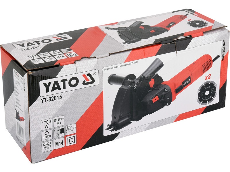 Mașină de frezat zidărie YATO 125 mm 1700 W - 2 | YEO
