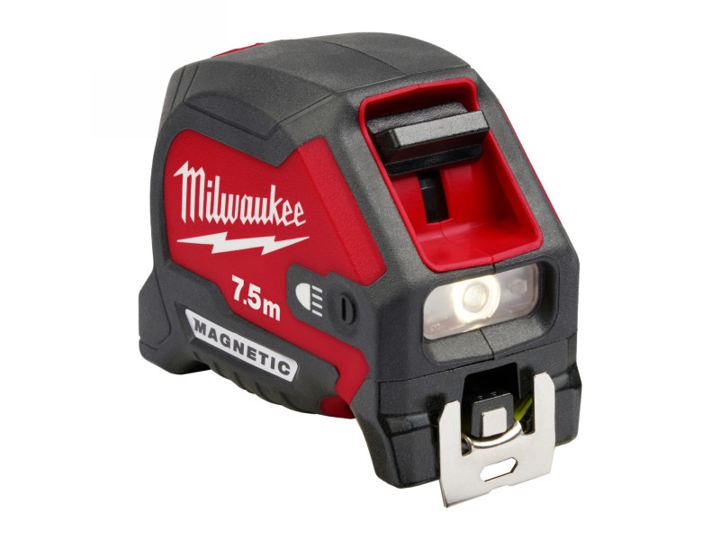 MILWAUKEE Bandă de măsurat 7,5 m x 30 mm cu lumină magnetică LED - 1 | YEO