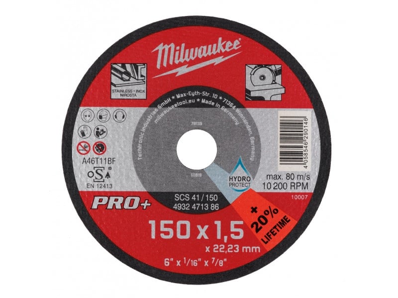 MILWAUKEE Disc de tăiere pentru metal 150 x 1,5 x 22,5 mm drept SCS 41