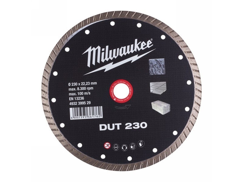 MILWAUKEE Disc diamantat de tăiere 230 x 2,6 x 10 x 22,2 mm turbo