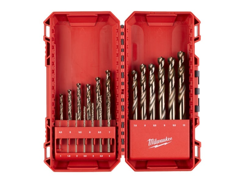 MILWAUKEE Set șurubelnițe 19 piese 1/4" Hex HSS-G CO DIN 338