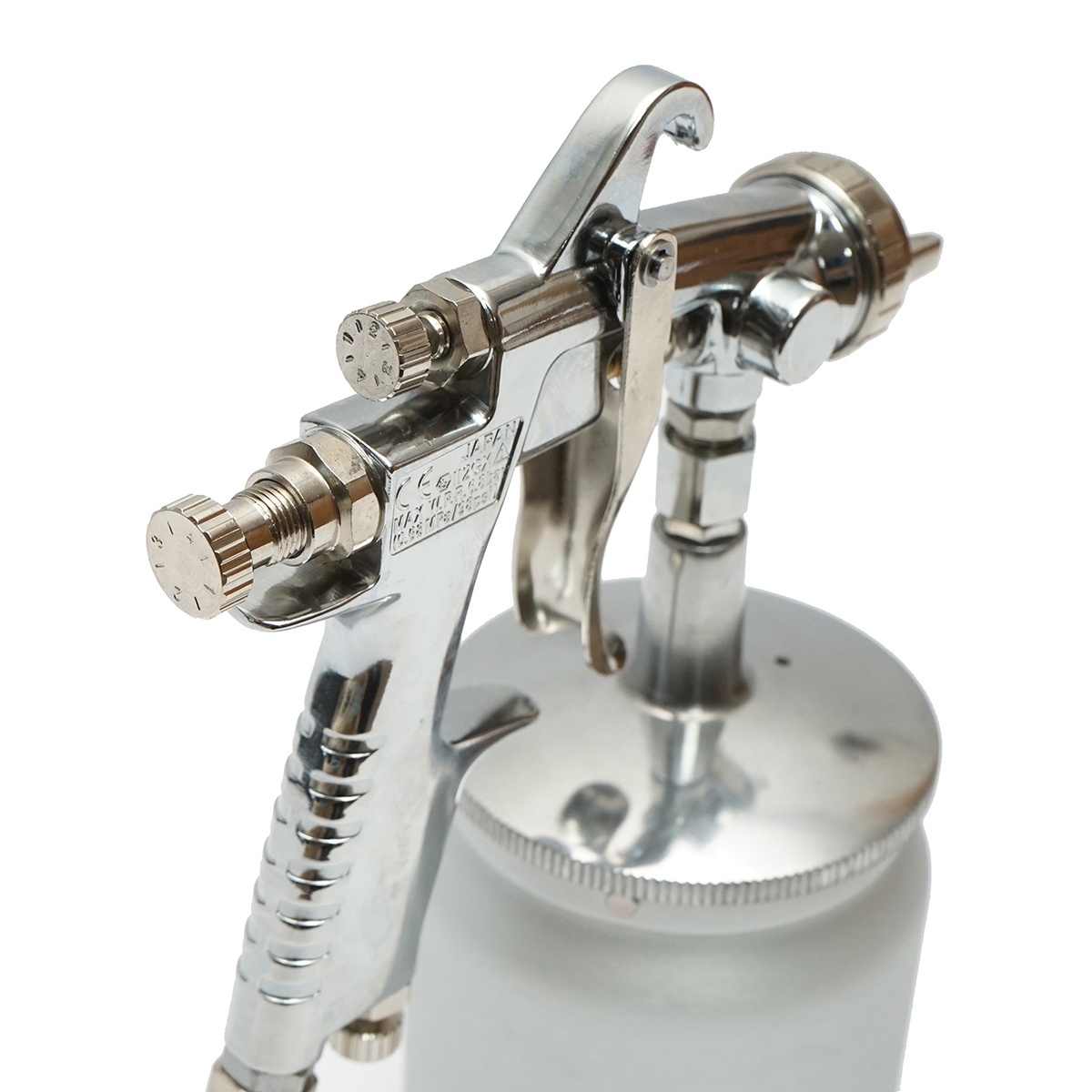 Pistol de vopsit cu aer comprimat 600ml, duza 1.3mm HVLP, debit 190ml/min, presiune max. 5 bar, Cod: BK76136