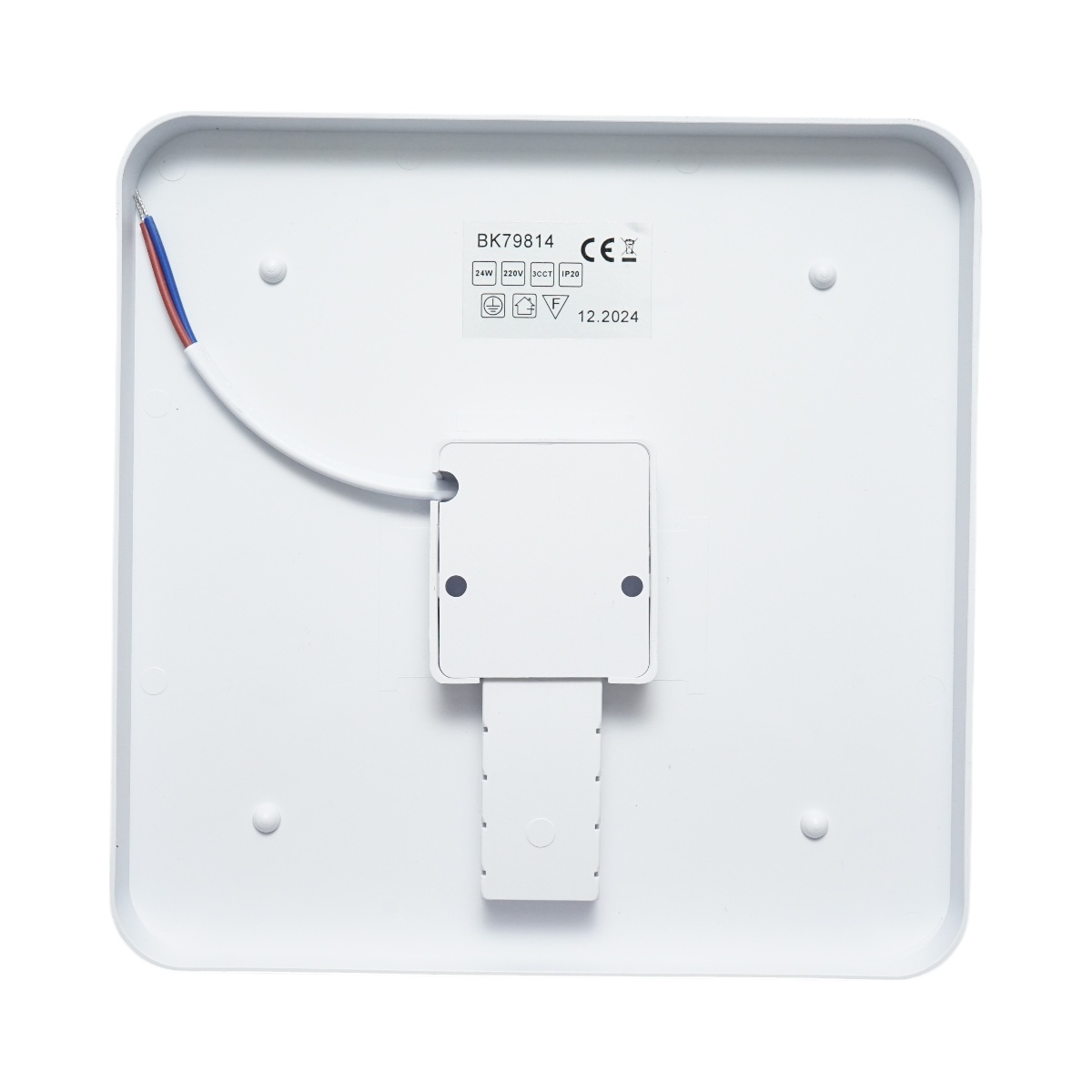 Plafoniera LED 24W, 220V, lumina reglabila 3CCT 3000K/4000K/6500K, corp patrat 180x180x40mm IP20, Cod: BK79814,Brand: BRECKNER GERMANY - 3 | YEO
