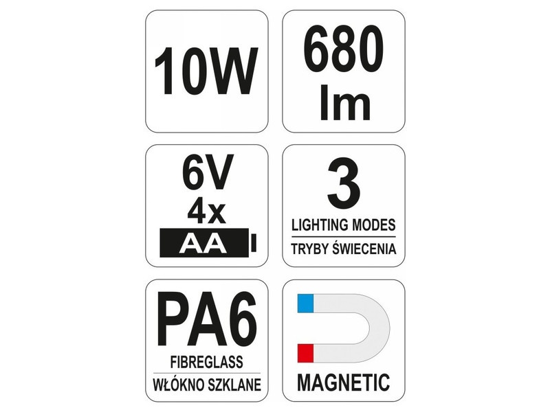 Reflector LED YATO Elemes - 4 | YEO