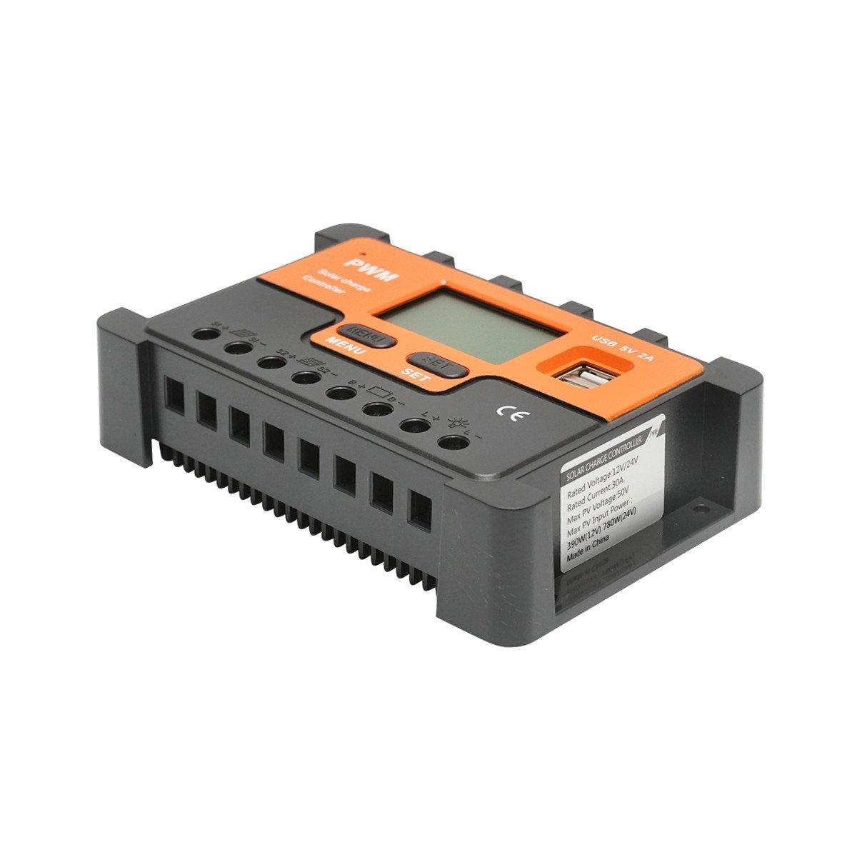 Regulator tensiune pentru panou solar 30A 12V/24V 2X port USB 5V/2A, Cod: BK92908, Brand: BRECKNER GERMANY