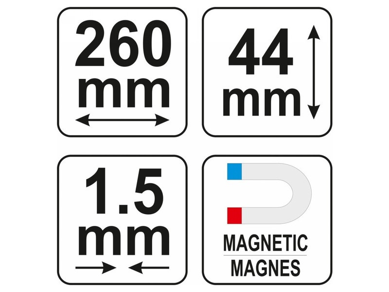 Șablon de profil YATO 260 mm - 3 | YEO