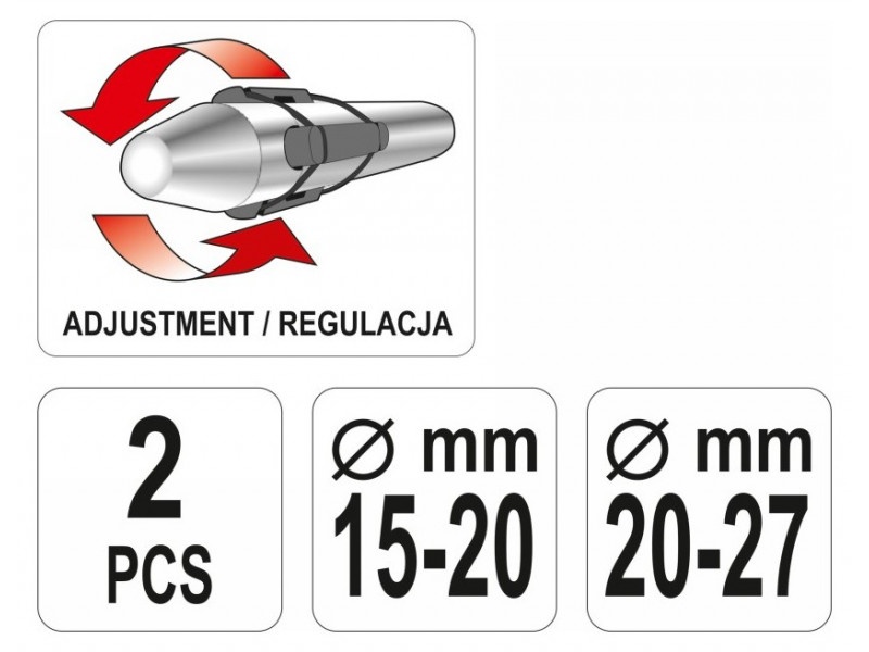 Set centrare ambreiaj YATO 2 piese 15-27 mm reglabil - 4 | YEO