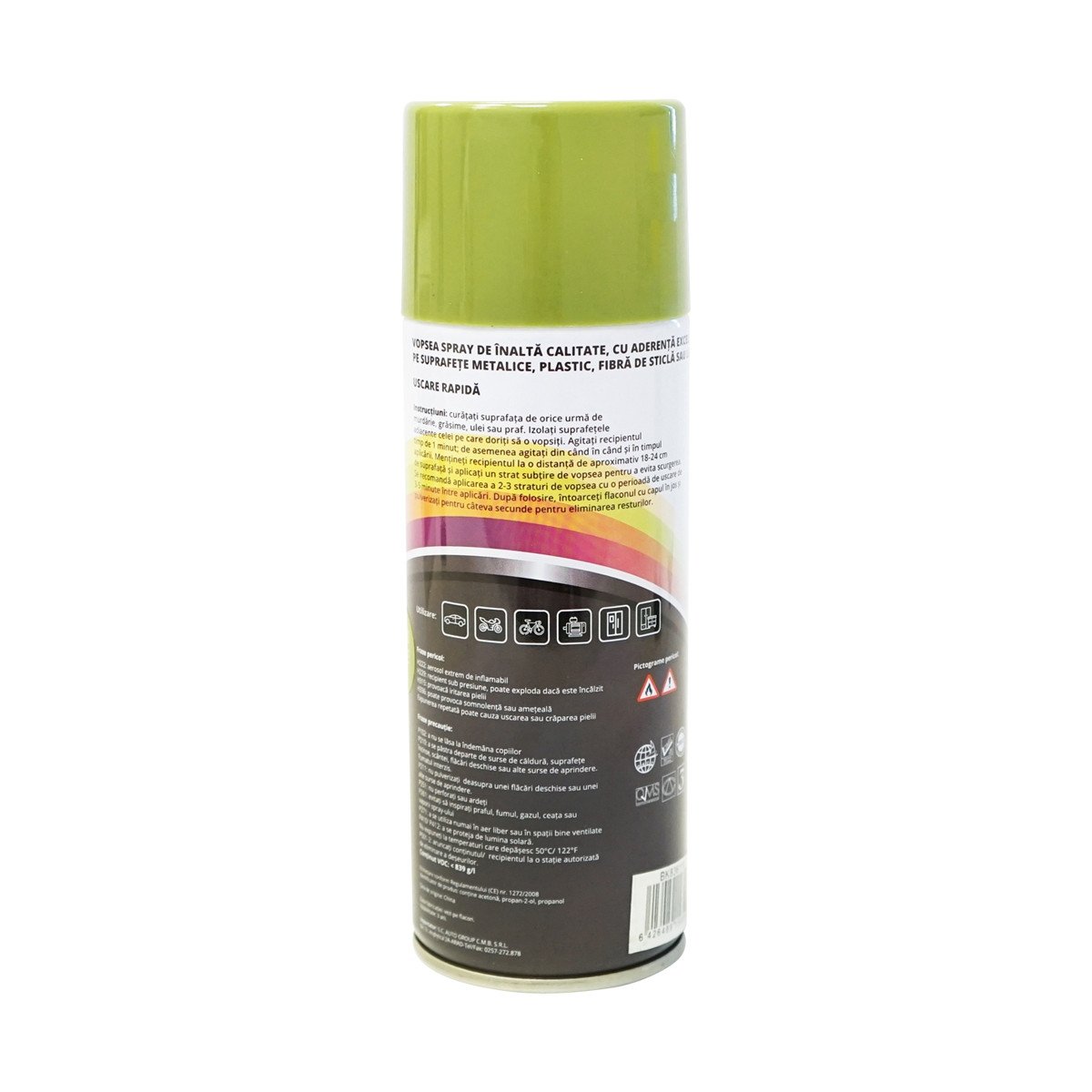 Spray vopsea auto verde tip Claas profesionala cu uscare rapida 450ml, Cod: BK836118, Brand: MAGIC