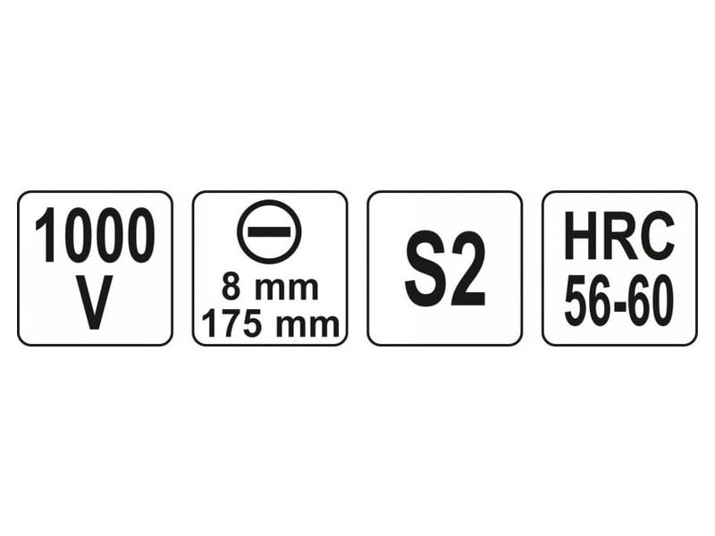 Șurubelniță YATO 8,0 x 175 mm izolată până la 1000 V - 3 | YEO