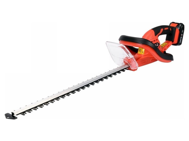 Trimmer pentru gard viu fără fir YATO 560 mm 18 V (1 x baterie 2.0 Ah + încărcător)