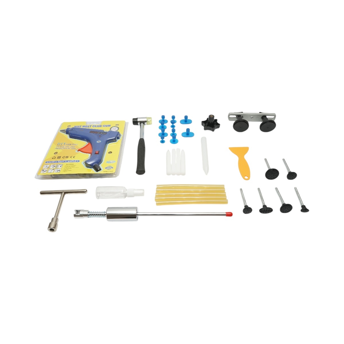 Trusa scule indreptat tabla caroserie 34 piese , Cod: BK56602, BRECKNER GERMANIA - 1 | YEO