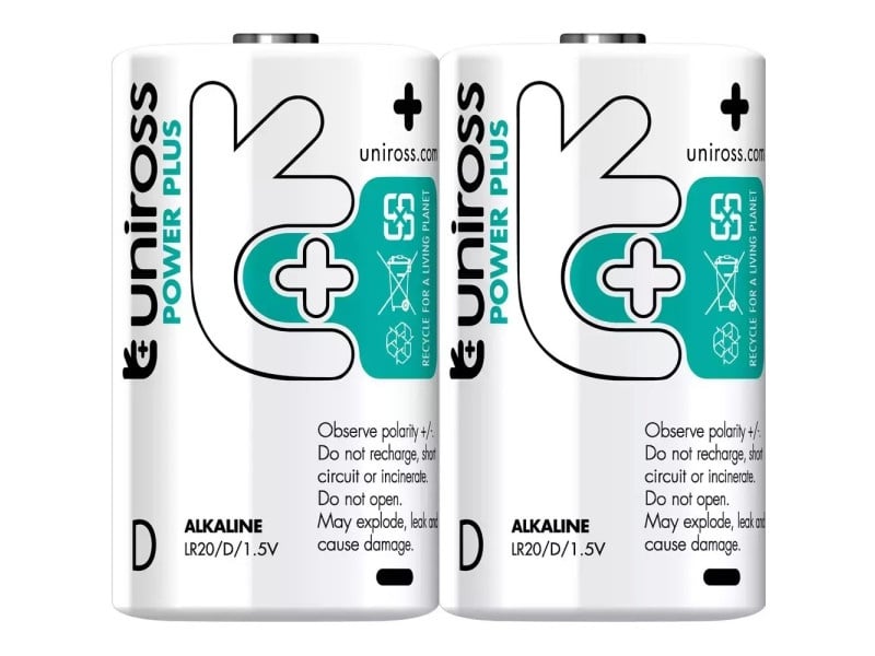 UNIROSS D/LR20/goliate 1,5 V POWER PLUS (2 buc)