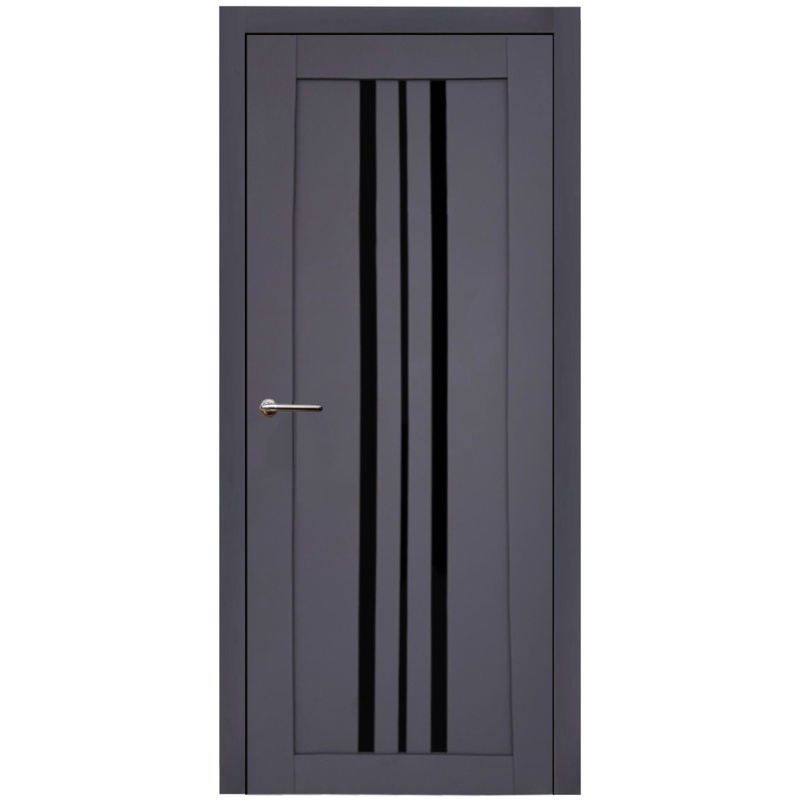Usa interior, KD 12, lemn & mdf, 60x200cm, antracit mat, reversibila, KDoors