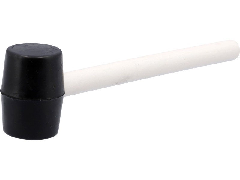 VOREL Ciocan de cauciuc 230 g mâner din lemn 45 mm - 1 | YEO