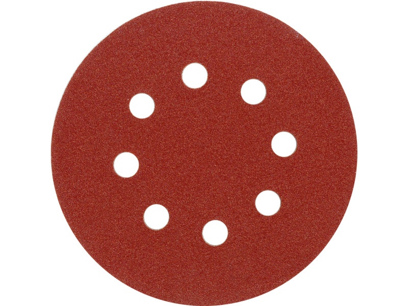 VOREL Disc de fixare Velcro 125 mm / P80 8 găuri (5 buc) - 1 | YEO