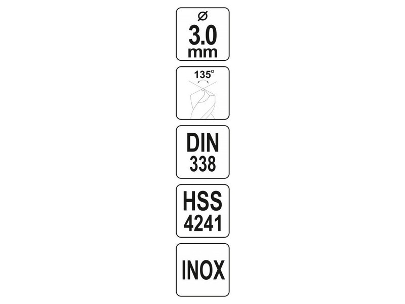 YATO Auger 3,0 x 61/34 mm inox HSS Premium - 3 | YEO