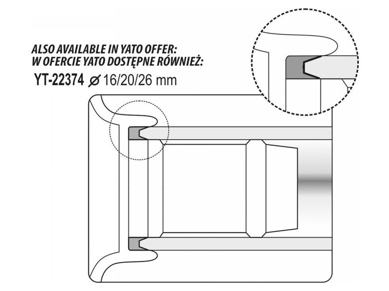 YATO Calibrator de țevi cu calibrator de linie