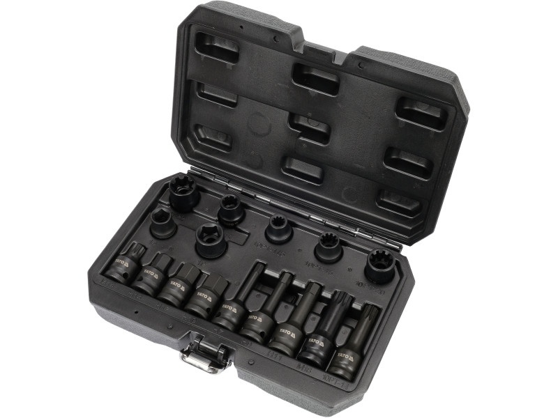 YATO caliper asamblare mașină socket set 16 piese 1/2 "CrMo - 3 | YEO