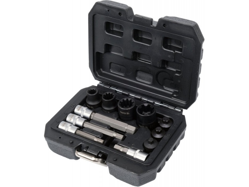 YATO caliper socket set 11 piese 3/8", 1/2" CrV - 1 | YEO