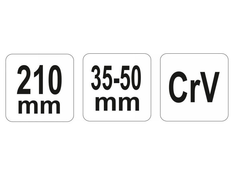 YATO Cheie cu cheie reglabilă 35-50 mm / 210 mm CrV